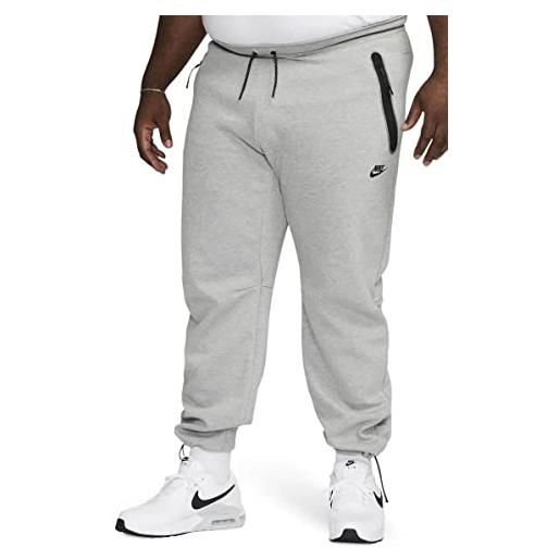 Nike dq4312-063 m nsw tch flc pant pantaloni sportivi dk grey heather/black m