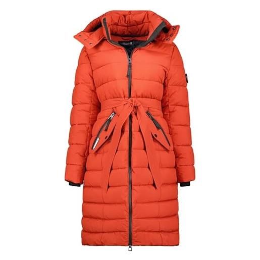 Geographical Norway cabima lady - giacca donna imbottita calda autunno-invernale - cappotto caldo - giacche antivento a maniche lunghe e tasche - abito ideale (rosso l)