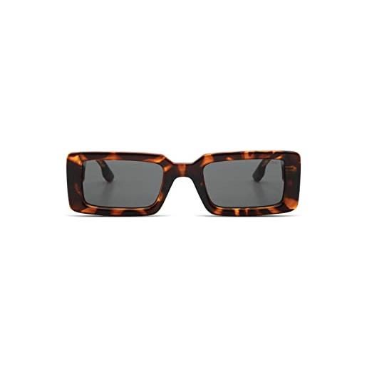 KOMONO malick jr. Havana kids rectangular sunglasses with uv protection and scratch-resistant lenses, for girls and boys ages 6-11