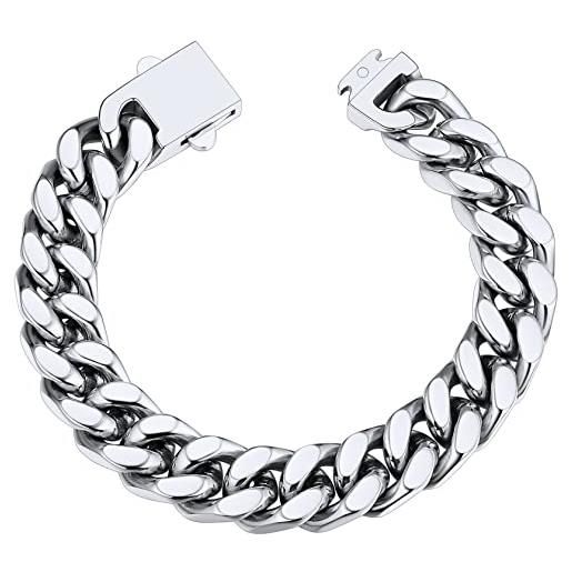 ChainsHouse cuban link bracelet stainless steel cuban bracelet chain gifts for boyfriend bracelet chunky gold bracelets for men curb chain bracelet