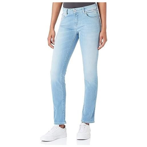 REPLAY jeans donna faaby slim fit elasticizzati, blu (light blue 010), w30 x l32