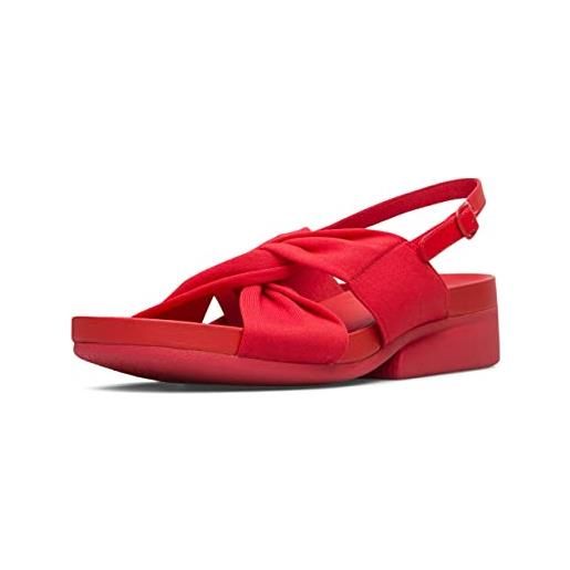 Camper minikaah-k201246, sandali con zeppa donna, rosso, 37 eu