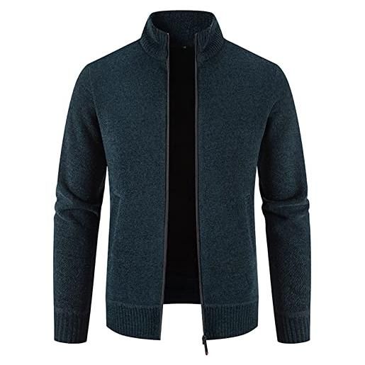 Kobilee cardigan uomo cotone casual elegante maglione lana maglione cashmere outdoor slim fit taglie forti maglioni con zip collo alto manica lunga giacca invernale leggero cardigan