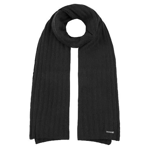 Stetson sciarpa in cachemire sergnano donna/uomo - invernale lana da donna autunno/inverno - taglia unica nero