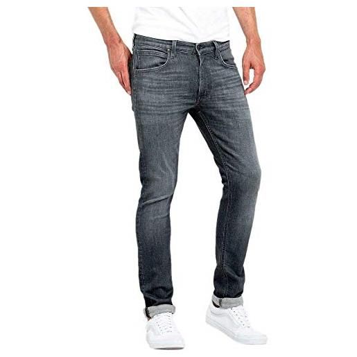 Lee luke jeans, grey used sf, 32w / 34l uomo