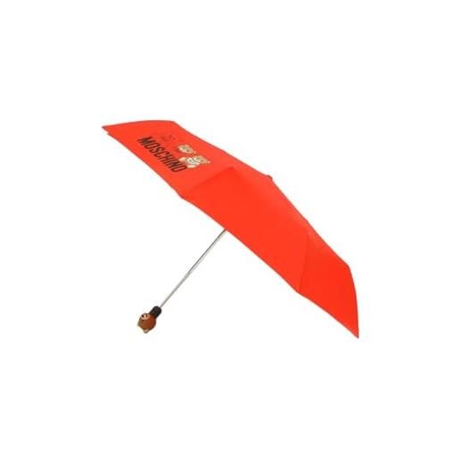 MOSCHINO ombrello da donna marchio, modello scribble 8061, realizzato in sintetico. Rosso