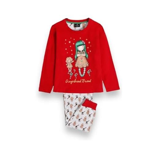 Gorjuss santoro pigiama bambina invernale natalizio 100% caldo cotone art. 56617 (4 anni)