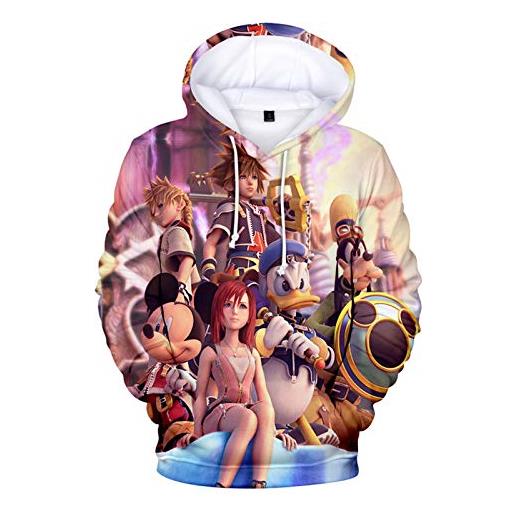 YTQQ-kingdom hearts-3d print jacket men hip hop hoodies, long sleeves casual anime boys/girls sweatshirt, kangaroo pocket hoodie-xxxl