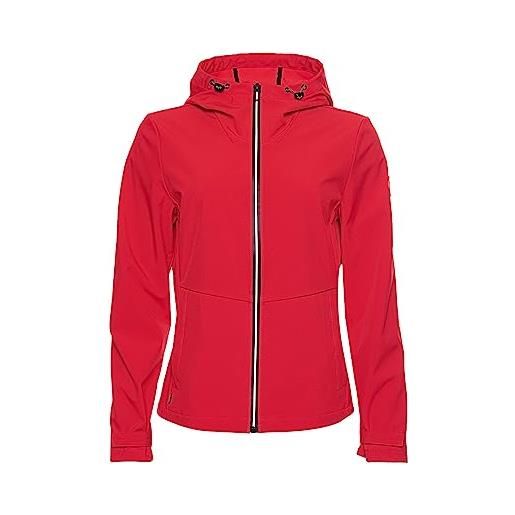 Superdry ls essentials summer trekker giacca, rosso (apple red omg), xs (taglia produttore: 8) donna