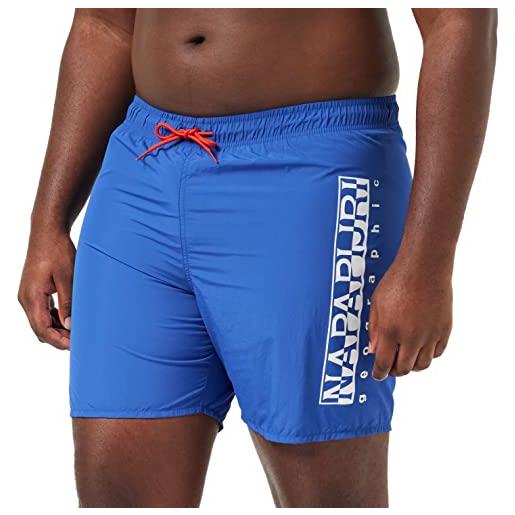 NAPAPIJRI - shorts mare uomo con logo a contrasto - taglia m