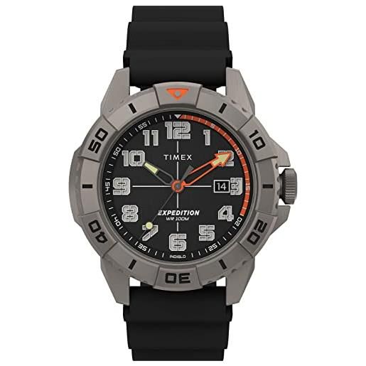 Timex orologio analogico al quarzo uomo con cinturino in silicone tw2v40600