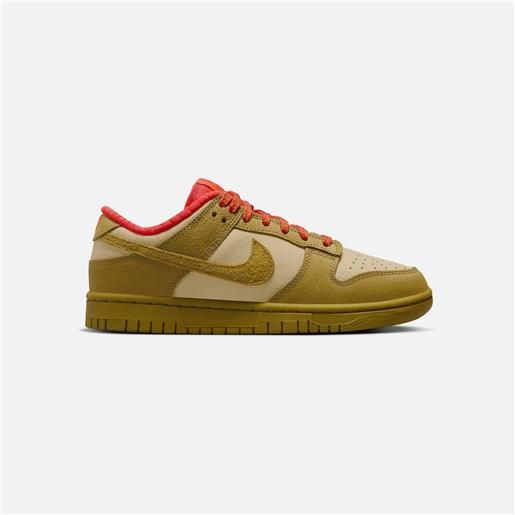 Nike dunk low sesame/bronzine/picante red donna