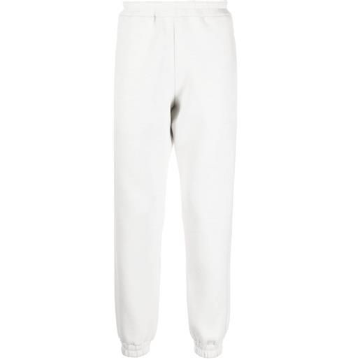 Lardini pantaloni sportivi affusolati con vita elasticizzata - bianco