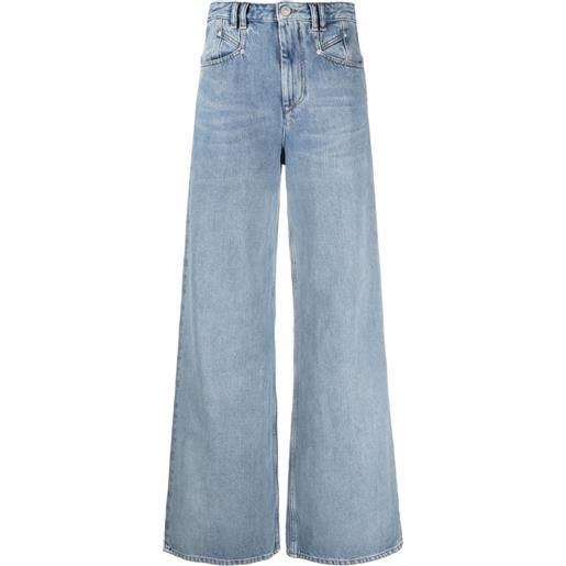 ISABEL MARANT jeans lemony a gamba ampia - blu