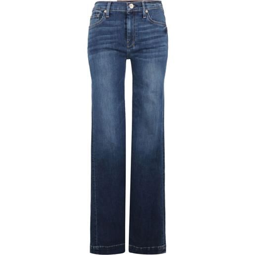 7 For All Mankind jeans modern dojo svasati a vita alta - blu