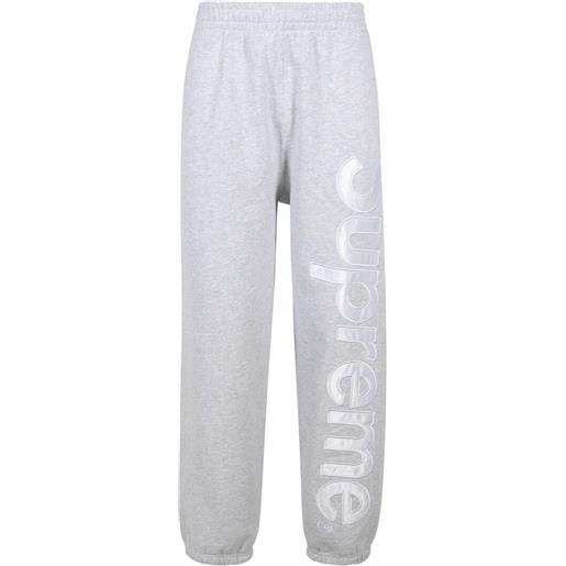 Supreme pantaloni sportivi con applicazioni - grigio