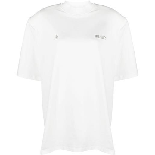 The Attico t-shirt kilie con applicazione logo - bianco