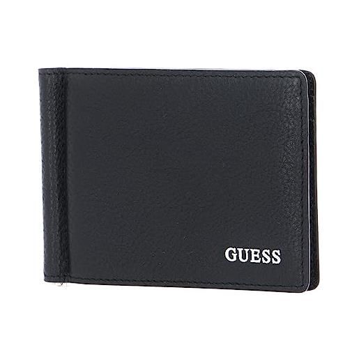 GUESS riviera money clip card case black