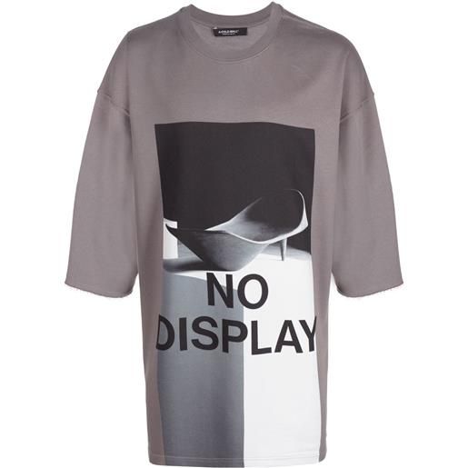 A-COLD-WALL* t-shirt no display oversize - grigio