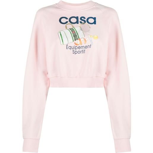 Casablanca felpa equipement sportif - rosa