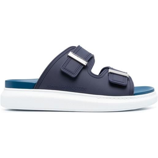 Alexander McQueen sandali con doppia fascia - blu