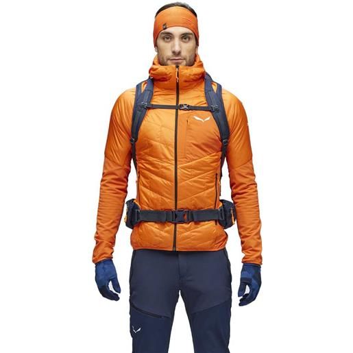 Salewa ortles hybrid tirol wool celliant jacket arancione s uomo