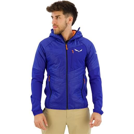 Salewa ortles hybrid tirolwool® jacket blu s uomo