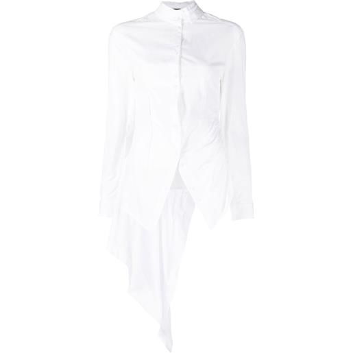 Isabel Benenato camicia asimmetrica - bianco