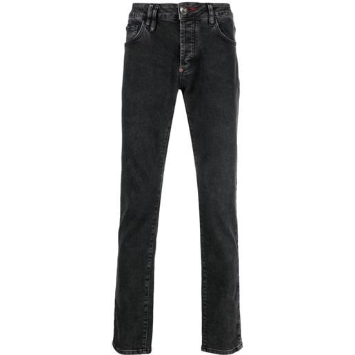 Philipp Plein jeans dritti iconic plein - grigio