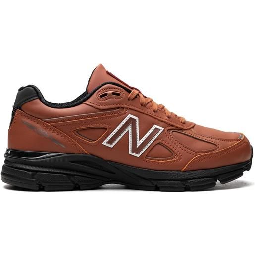 New Balance sneakers x teddy santis 990v4 made in usa mahogany black - marrone