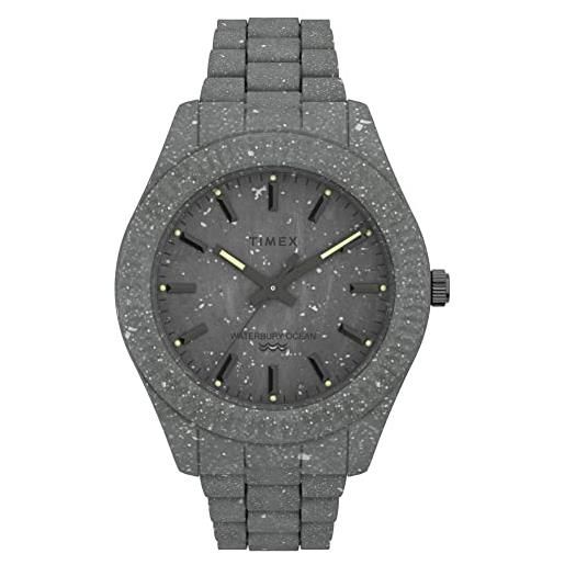 Timex orologio waterbury in plastica grigio oceano tw2v37300