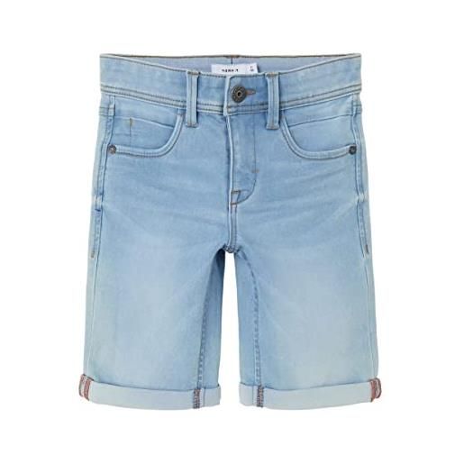 Name it nkmsilas slim dnm l shorts 2272-tx noos, pantaloncini bambini e ragazzi, blu (light blue denim), 164