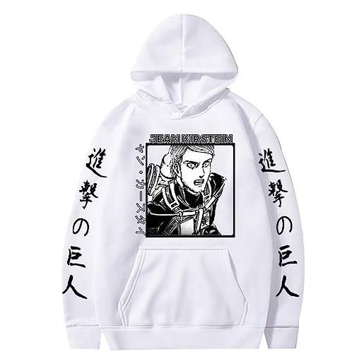 jiminhope anime attack on titan hoodie jean kirstein hoodie erwin smith pullover jean kirstein hoodie per i fan di anime