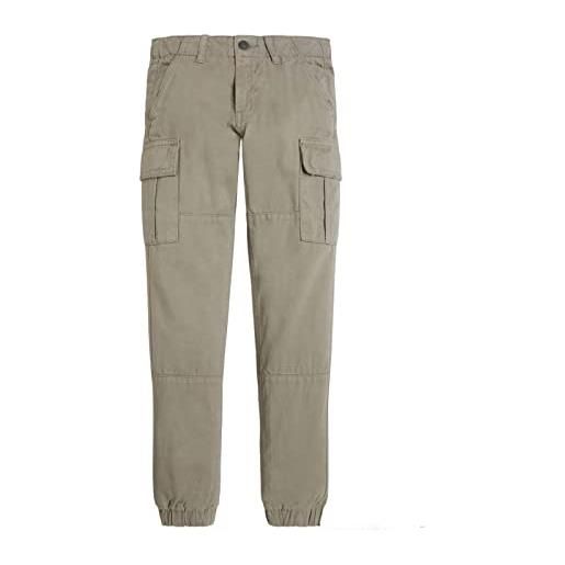 GUESS pantalone invernale ragazzo 10 anni - 140 cm modello cargo con tasconi laterali - color tortora