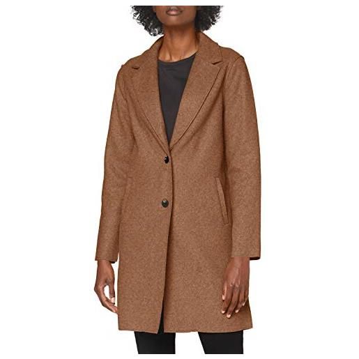 Only onlcarrie bonded coat otw noos cappotto, woodsmoke/detail: w. Melange, xl donna