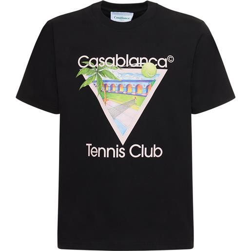 CASABLANCA t-shirt lvr exclusive tennis club in cotone