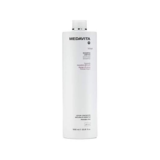 Medavita shampoo velour lenitivo soothing shampoo with lavanda paraben free ph 5.5 - 1000 ml