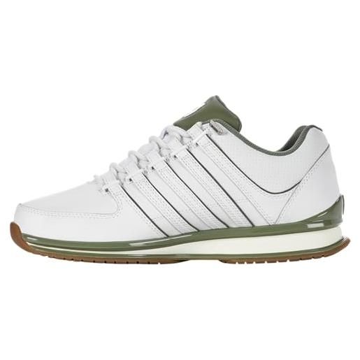 K-Swiss rinzler, scarpe da ginnastica uomo, white deep lichen gum, 40 eu