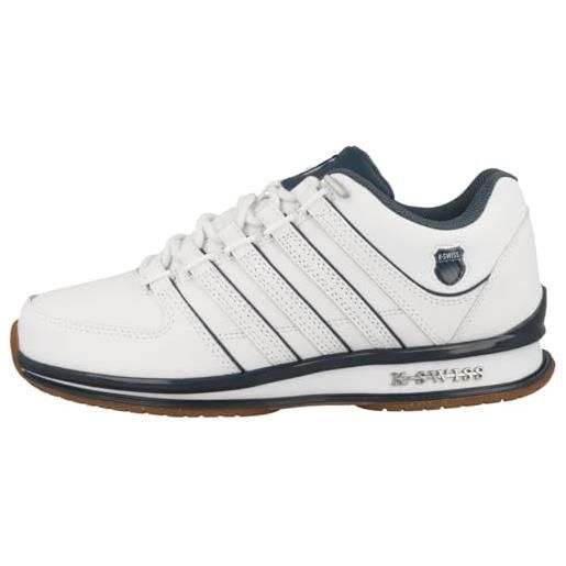 K-Swiss rinzler, scarpe da ginnastica uomo, white orion blue gum, 46 eu