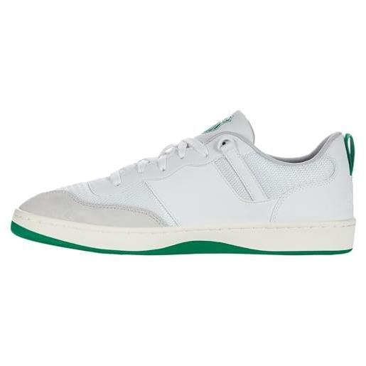 K-Swiss k-varsity, scarpe da ginnastica uomo, white pepper green, 44 eu