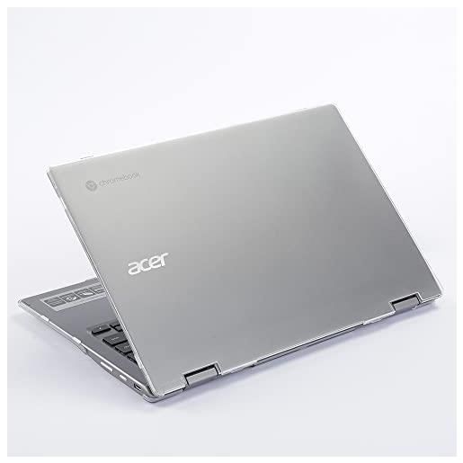 mCover custodia compatibile per notebook acer chromebook enterprise spin 513 r841t serie 513 r841t da 13,3 (non compatibile con altri modelli acer), trasparente
