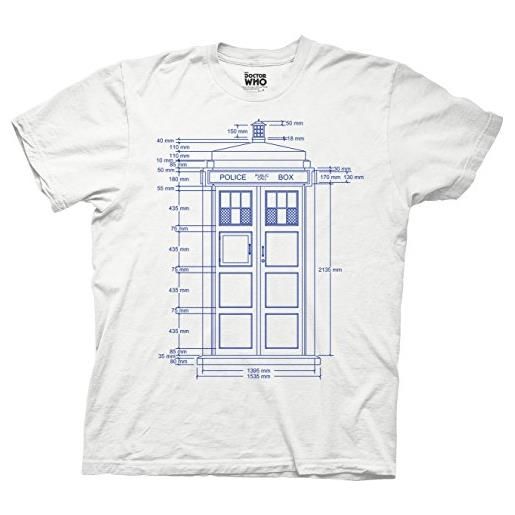 Ripple Junction doctor who tardis dimensions men's t-shirt large