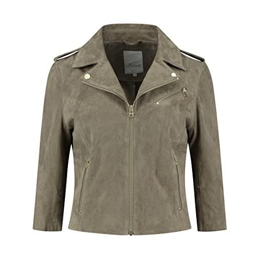 Goosecraft gc alanis morisette leather jacket, olive, xxl donna