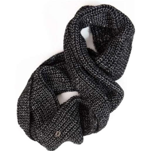 Markup sciarpa ad anello f. 3 misto lana nera mel paillettes