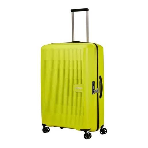 American Tourister trolley spinner 4 ruote grande 77cm 3,6 kg lime/aranc md8003
