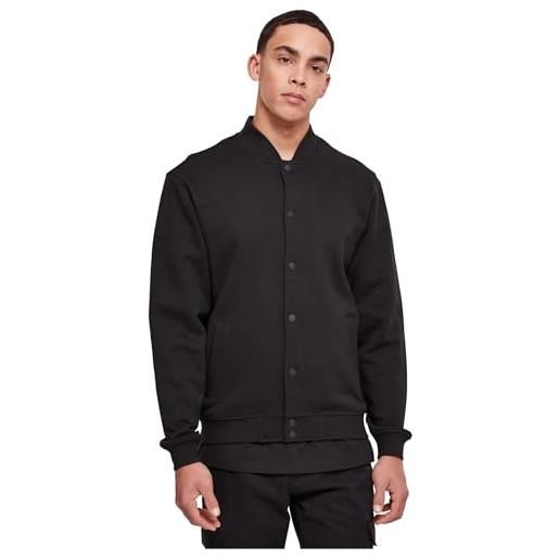 Urban Classics ultra heavy solid college jacket giacca, black, l uomo