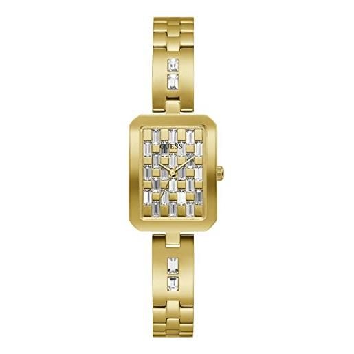 GUESS orologio analogico al quarzo donna con cinturino in acciaio inossidabile gw0102l2