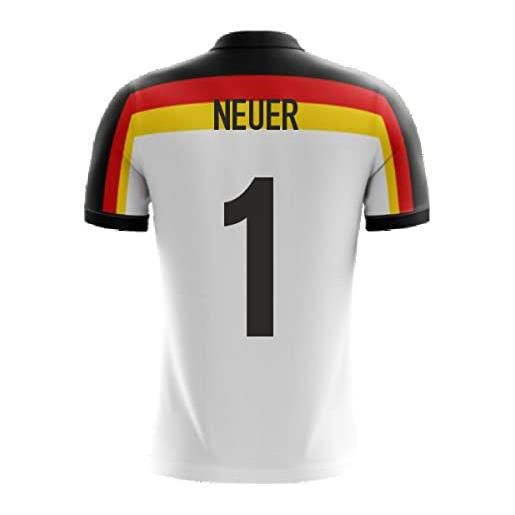 Airosportswear 2022-2023 germany home concept football soccer t-shirt maglia (manuel neuer 1) - kids