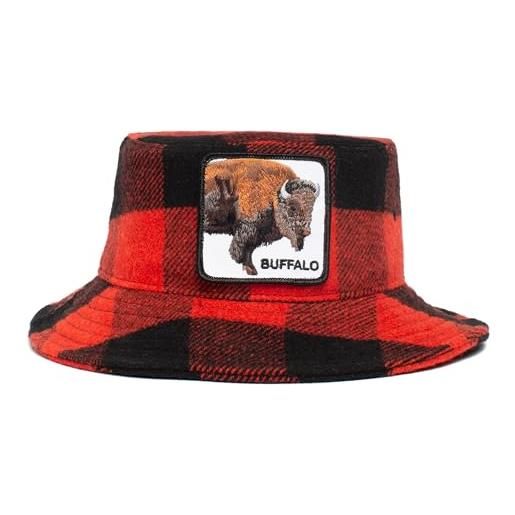 Goorin Bros. the farm - cappello a secchiello in misto lana, rosso (extra buff), s