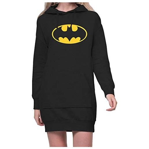 TShirt-People - abito con cappuccio da donna con logo batman nero s